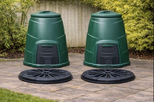 330l green garden compost - green, bins