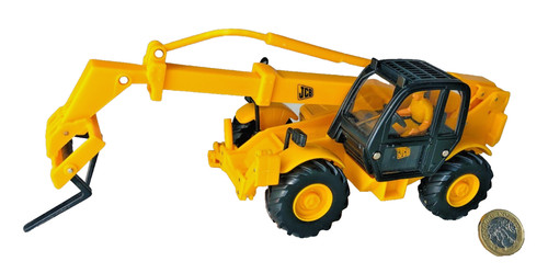Toy car jcb yellow vintage - car, ra