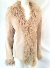 Real Suede&real Mongolian fur