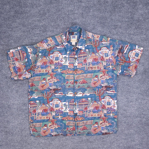 Kahala shirt mens large - large, blue