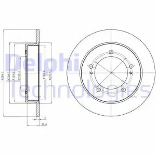 Brake disc solid bg4289 - brake,