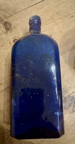 Superb large blue glass - blue,
