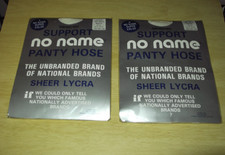 JOB-LOT. 2 x PAIRS OF OFF WHITE SHEER LADIES TIGHTS (RE-WRAPPED FROM THE U.S.A.)