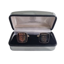 Toye, Kenning & Spencer The FA England Cufflinks Boxed (Tarnished Due To Age)