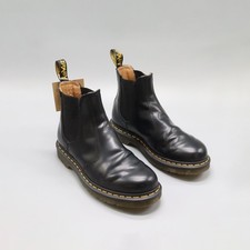 Dr. Martens 2976 Yellow Stitch Smooth Leather Chelsea Boots Women's / Men's Boot