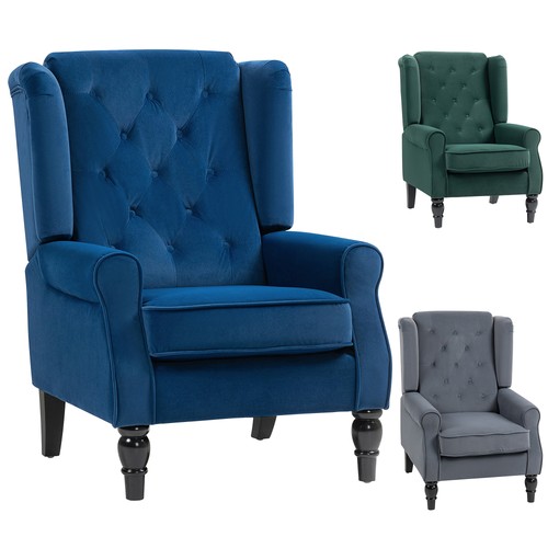 Homcom accent chair wingback - homcom,