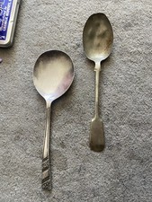 Vintage Silverware Serving Spoons 1830s