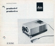Leica Pradovit f Instruction Manual