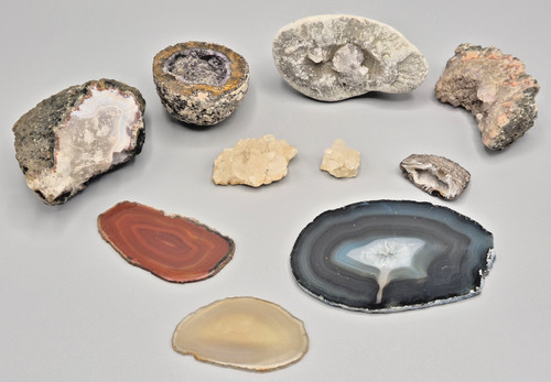 Collection crystals agate - collection, of