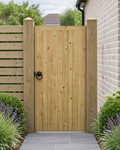 Tongue groove garden - groove, gate