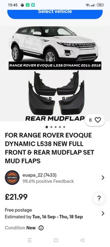 For range rover - for,