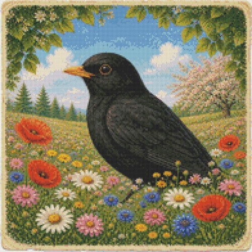 Blackbird summer time - in,