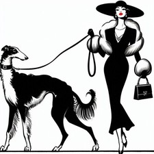 Art Deco Lady Glamour, Fashion