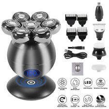 7D Electric Shaver 7 Head Razor Bald Beard Hair Skull Trimmer Beard Remover Mens