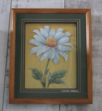 Vintage 3D Decoupage Framed Wall Art Layered Floral Kitchen Country Scene