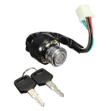6Pin 6 Wire Ignition Barrel Switch + 2 Key Fit Motorcycle Scooter Quad Dirt Bike
