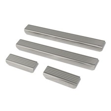 Sill trims for Mazda 3 Fastback Sedan IV (BP) 4D 2019- Silver Brushed | polished