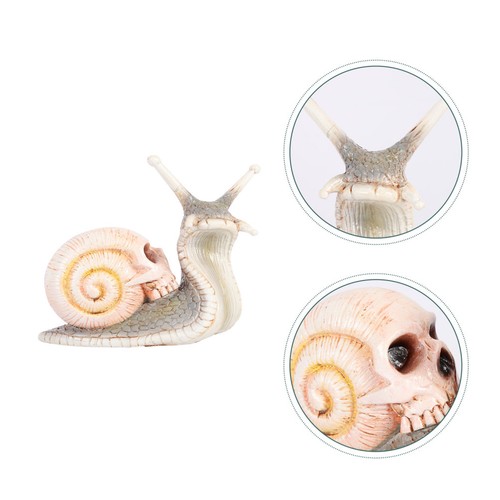 Resin halloween skull snail - halloween,