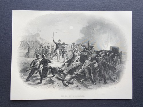 Antique 1857 print - print,