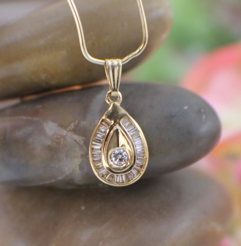 Solid 14k yellow gold - solid,