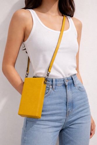 Zara yellow mini crossbody - zara,
