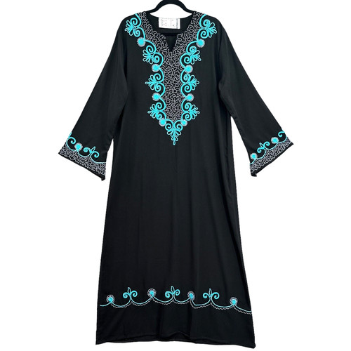 Kaftan dress embroidered - dress,