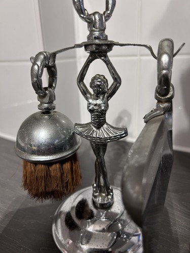 Vintage art deco chrome crumb - deco,