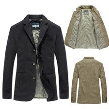 Men's Cotton Suit Jacket Tops