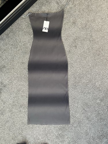 Zara grey tie die dress - zara,