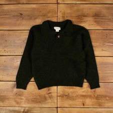 Vintage Banana Republic Jumper Sweater M Womens Collared Wool Green