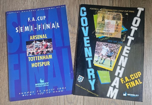 Spurs cup programmes - spurs, fa