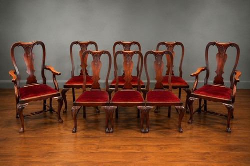 Set eight english mahogany - eight,