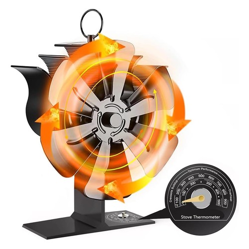 Heat powered stove - stove, fan
