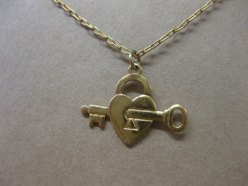 Vintage corocraft necklace - vintage, key