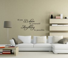 You believe yourself - you,