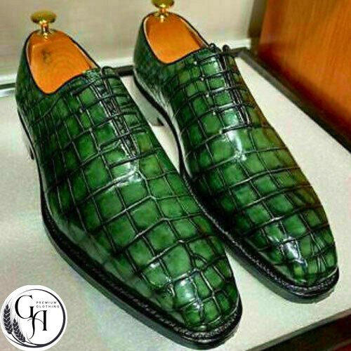 Men forest green alligator - men’s,