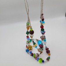 Antica Murrina Multi Coloured Double Strand Glass Bead Necklace 