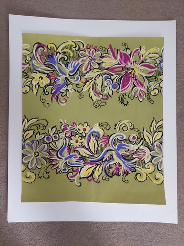 Vintage original 1970s textile - 1970s,