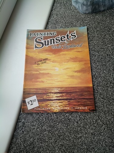 Painting sunsets violet - painting,