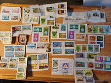 Jersey And Guernsey Stamps Collection Used On Paper '60/70's