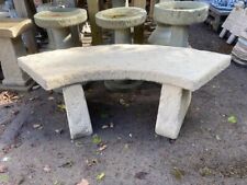 Concrete curved Garden Bench 4ft . Price includes del ( some exceptions )