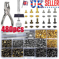 480PCS Rivets Double Cap Metal