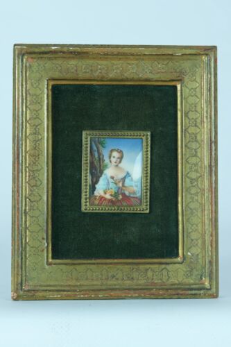 Antique miniature portrait - miniature,