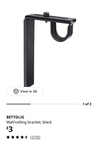 Wall ceiling bracket - wall/ceiling, (ikea)