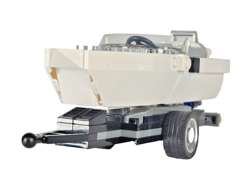 Speedboat and trailer building - speedboat,