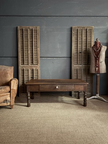 Vintage oak coffee table - oak,