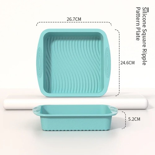 Square silicone baking - baking, pan