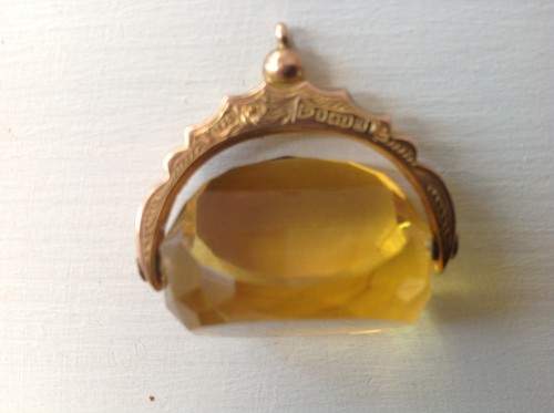 9ct 375 gold swivel fob - 375,,