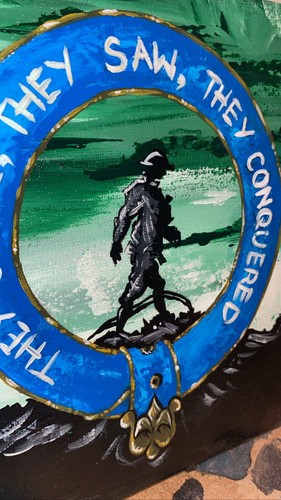 Ww1 soldier silhouette - ww1, acrylic