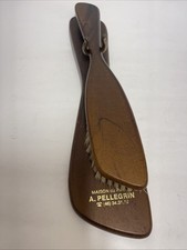 Vintage French Advertising Wooden WALL HUNG CLOTHES HAT BRUSH Hallway Reception